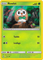 Rowlet 9/149 Wave Holo Promo - Alola Collection Sun Exclusive